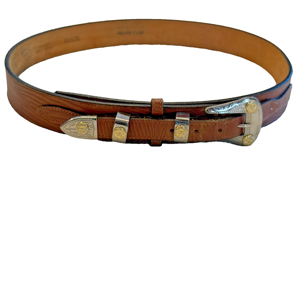 Griff's Western 525055 Lizard Grain Cowhide Western Belt Mens Size 38